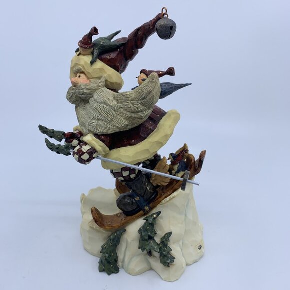 Carvers Choice Figurine In The Nick of Time Santa Skiing Boyds Collection Ltd Ed - Picture 5 of 16